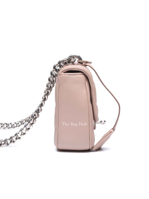 Prada Cipria Nappa Gaufre Sound Chain Flap Small Shoulder Bag