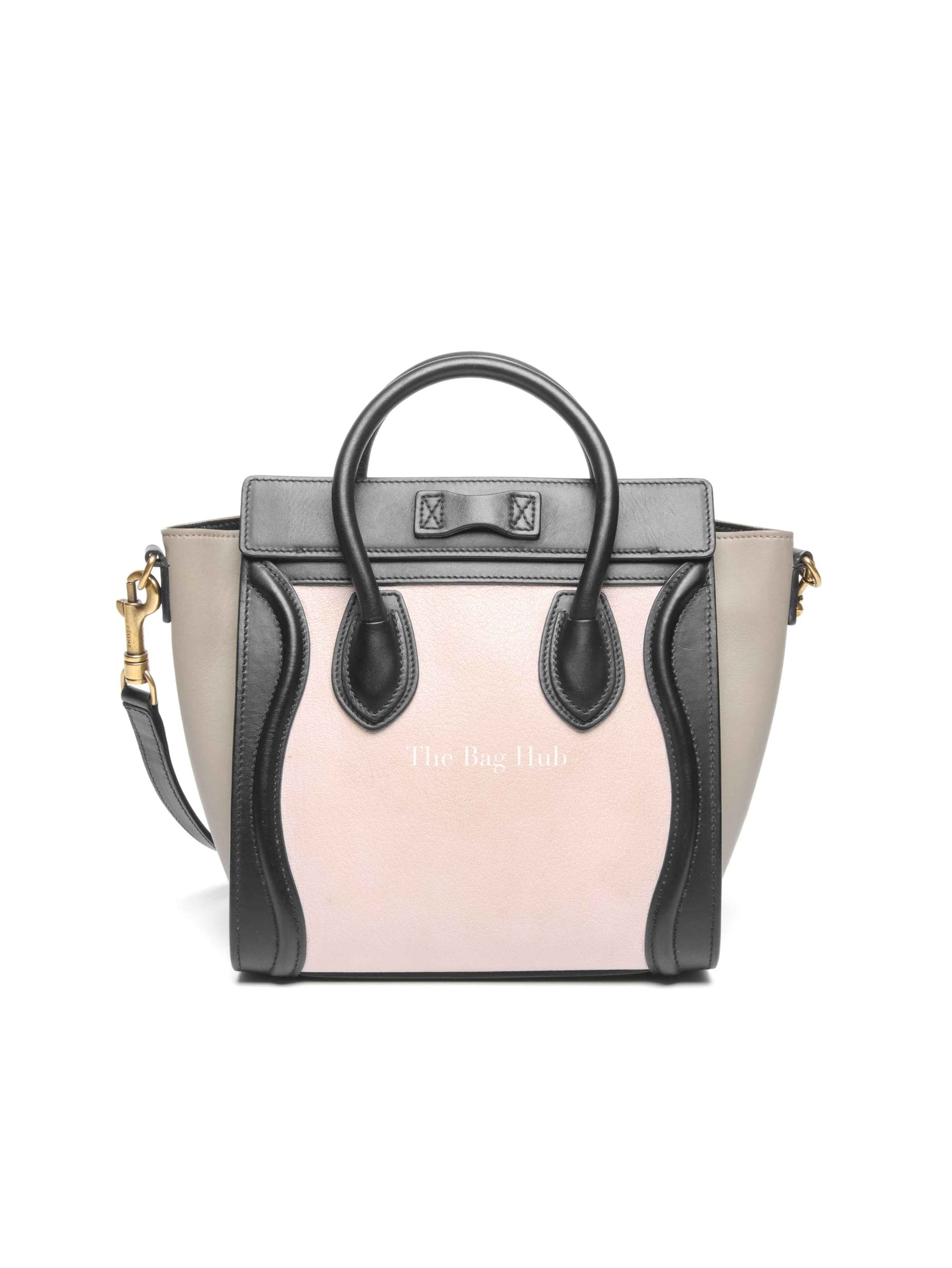 Celine Tri-Color Smooth Drummed Calfskin Nano Luggage Bag
