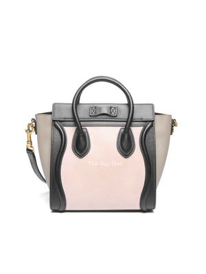 Celine Tri-Color Smooth Drummed Calfskin Nano Luggage Bag