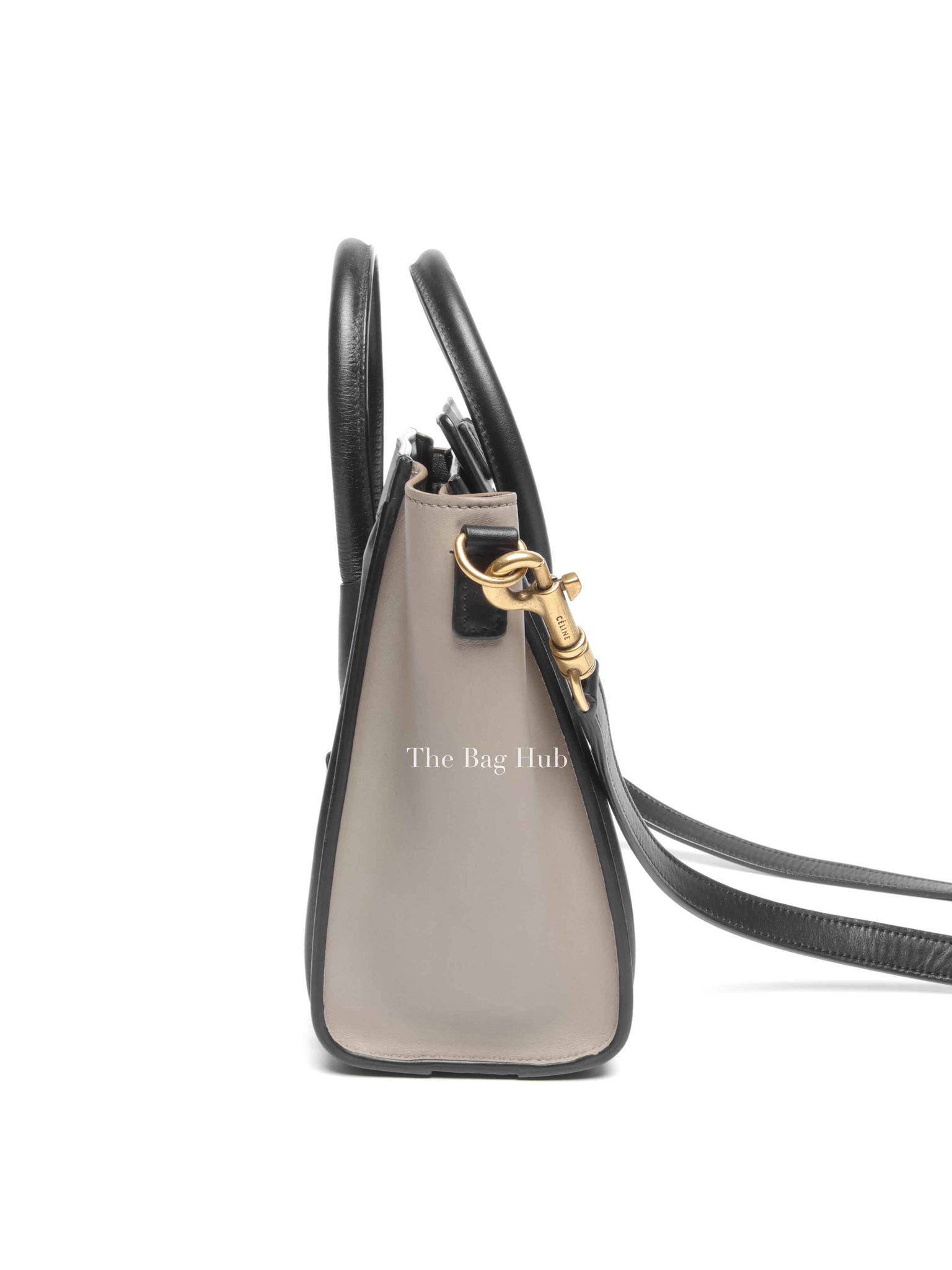 Celine Tri-Color Smooth Drummed Calfskin Nano Luggage Bag
