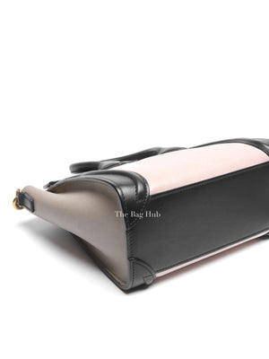 Celine Tri-Color Smooth Drummed Calfskin Nano Luggage Bag