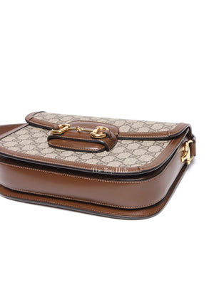 Gucci Brown GG Supreme Canvas Horsebit 1955 Medium Shoulder Bag