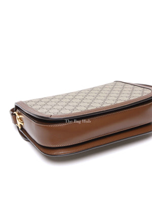 Gucci Brown GG Supreme Canvas Horsebit 1955 Medium Shoulder Bag