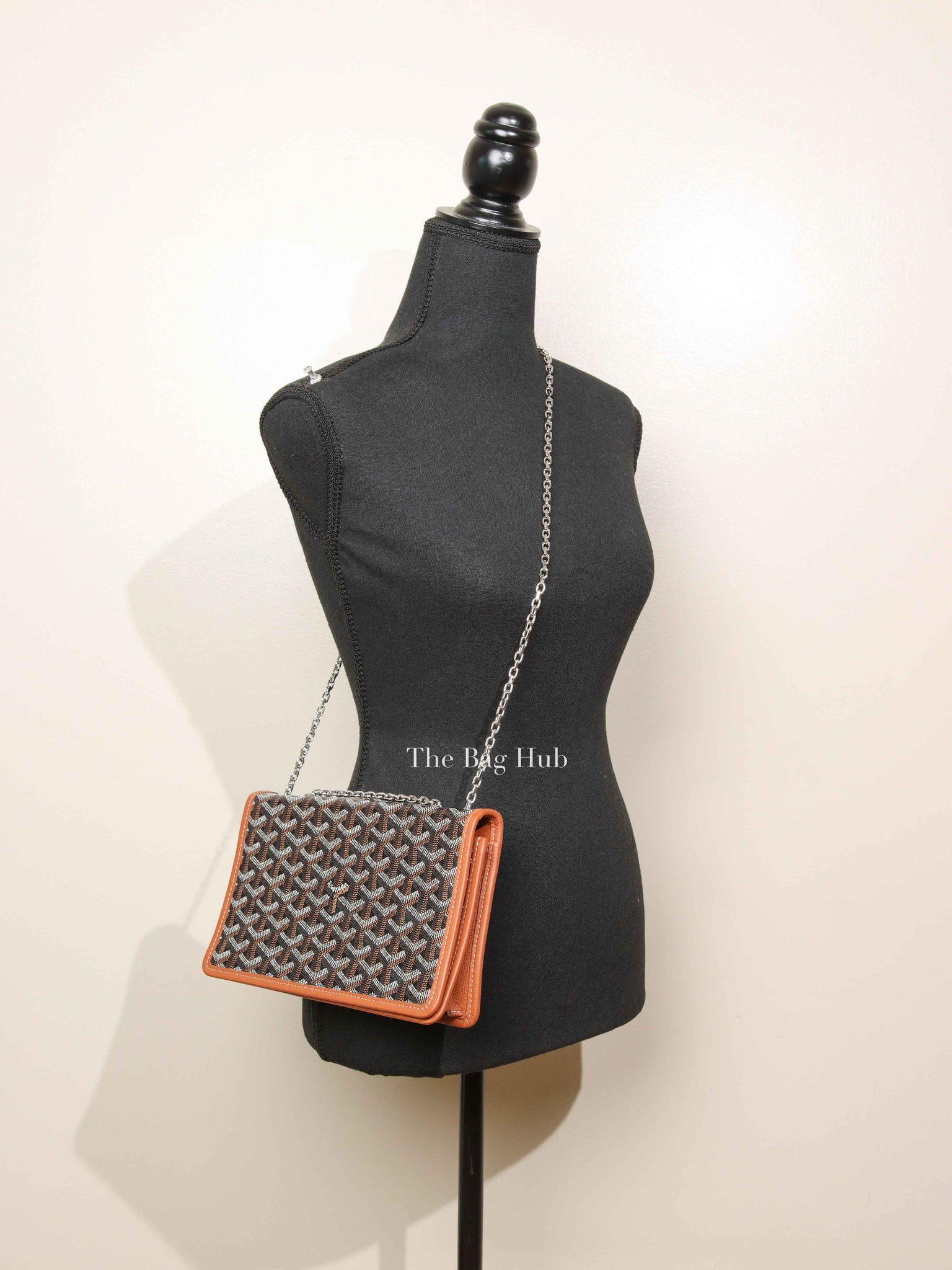 Goyard Black/Tan Canvas Alexander III Bag