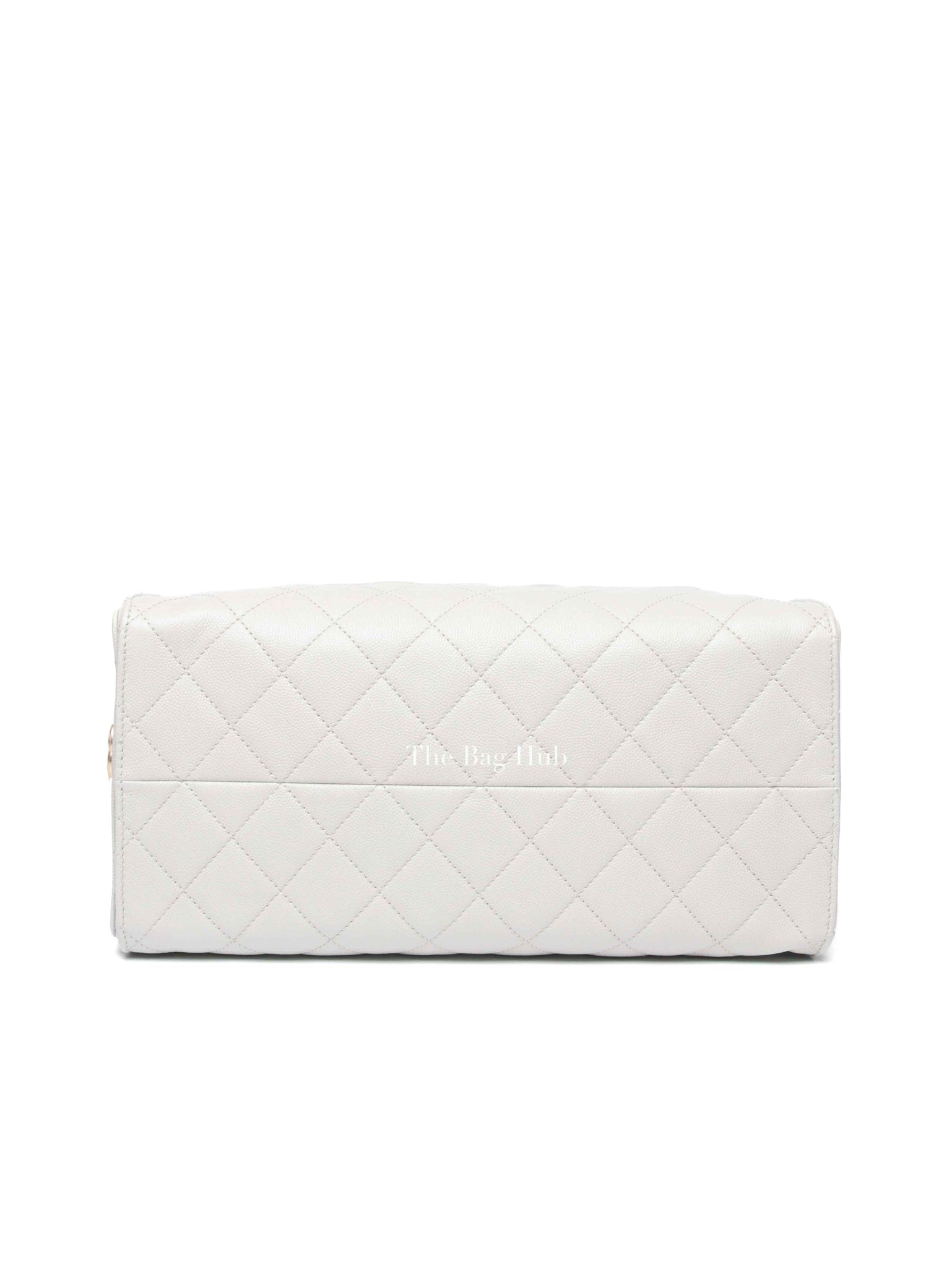 Chanel Gray Caviar Quilted C25 Medium Bag GHW