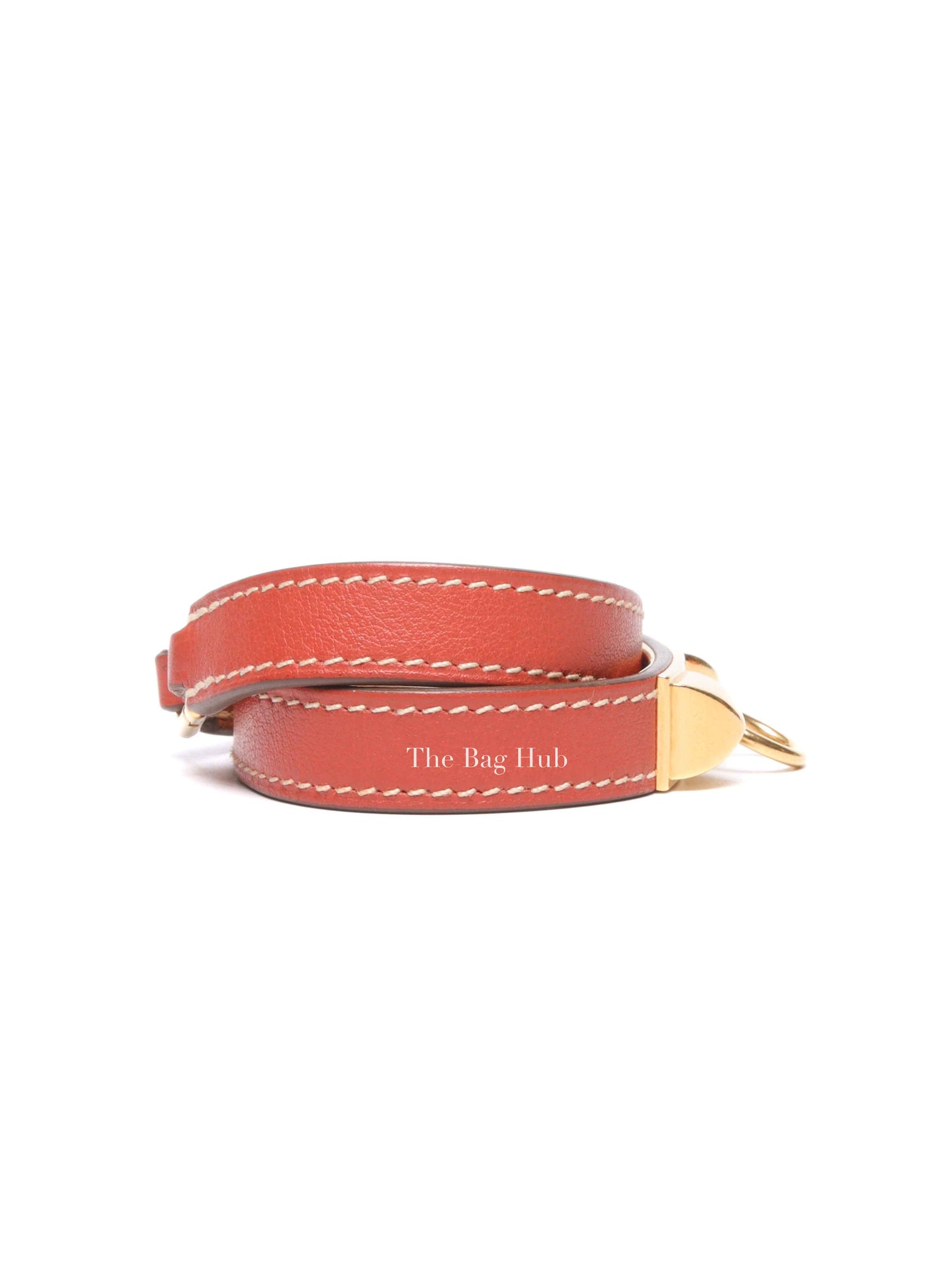 Hermes Rose Azalee Leather Rivale Double Tour XS Bracelet GHW
