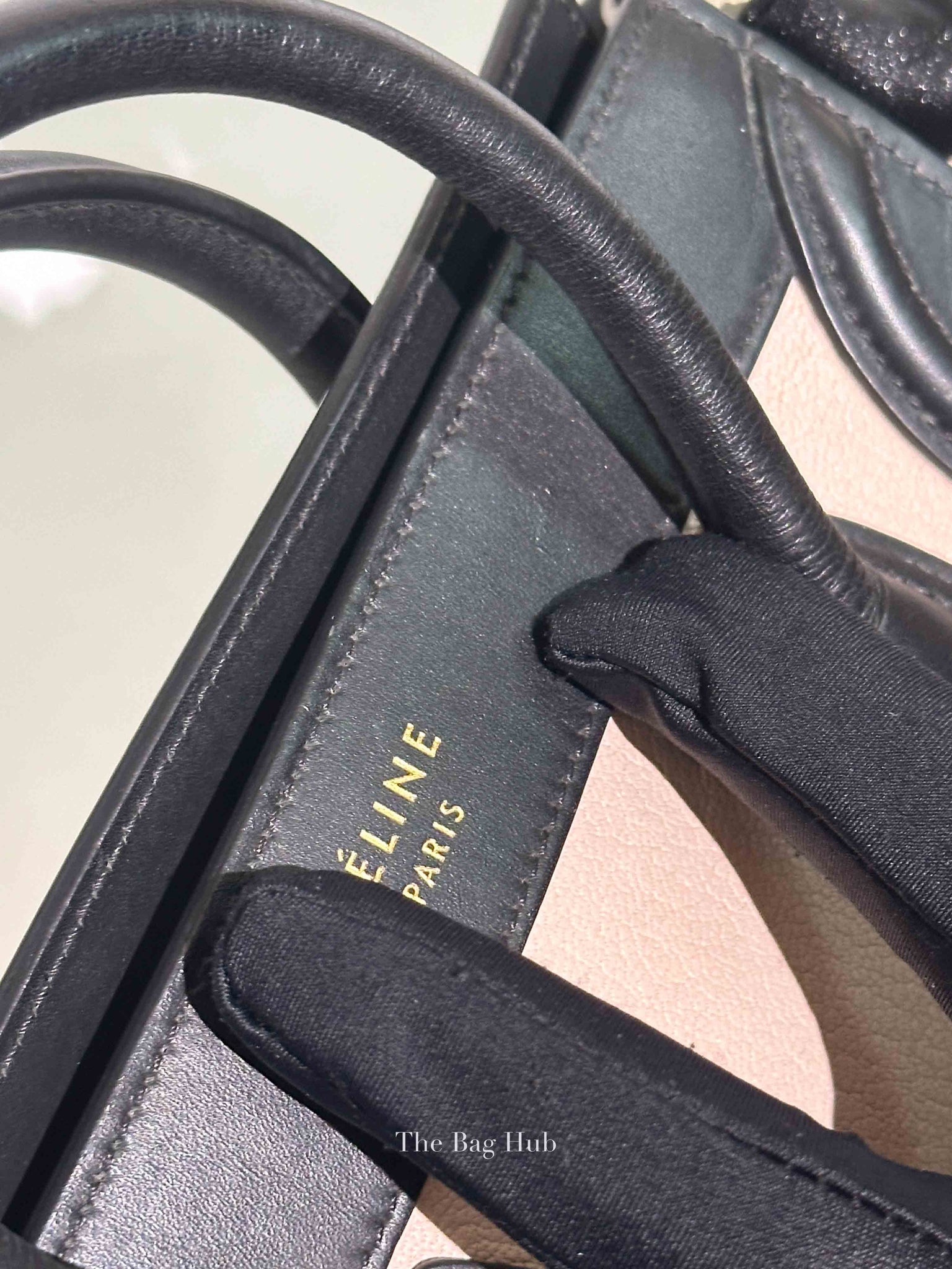 Celine Tri-Color Smooth Drummed Calfskin Nano Luggage Bag