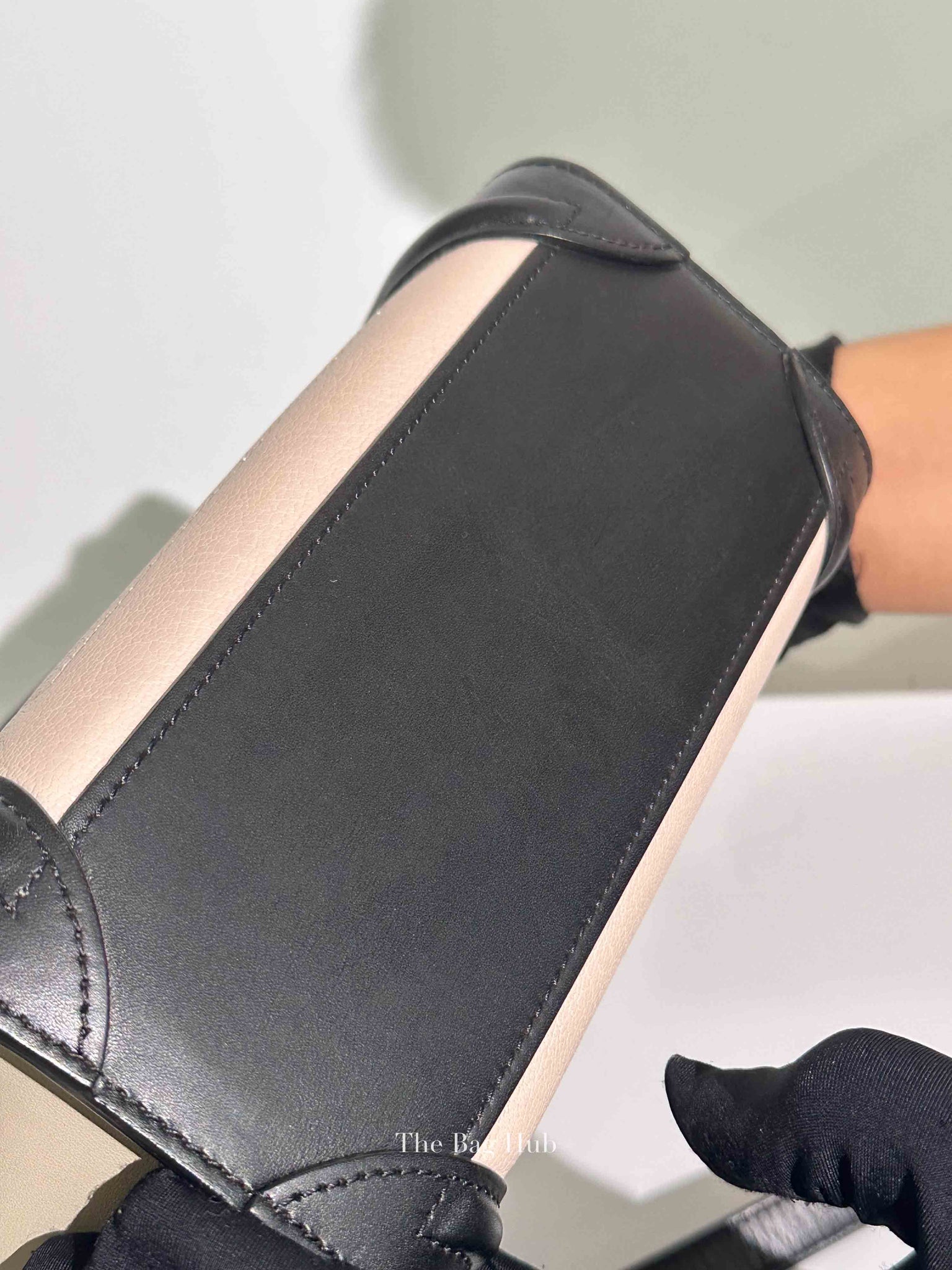 Celine Tri-Color Smooth Drummed Calfskin Nano Luggage Bag