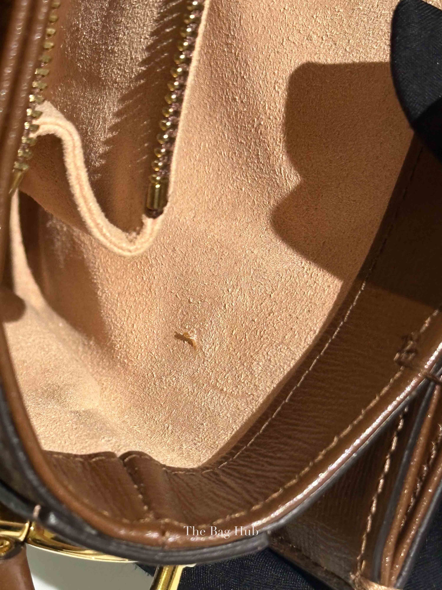 Gucci Brown GG Supreme Canvas Horsebit 1955 Medium Shoulder Bag
