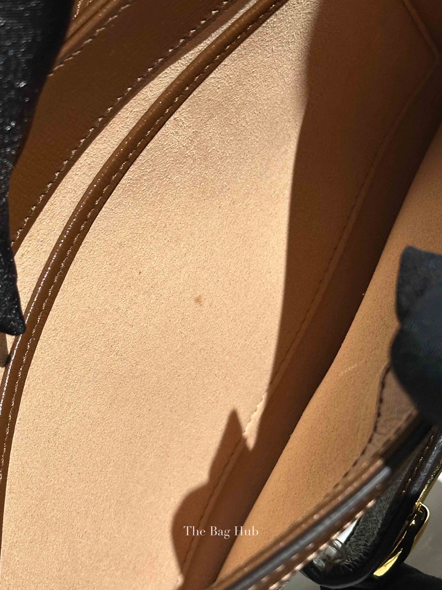 Gucci Brown GG Supreme Canvas Horsebit 1955 Medium Shoulder Bag