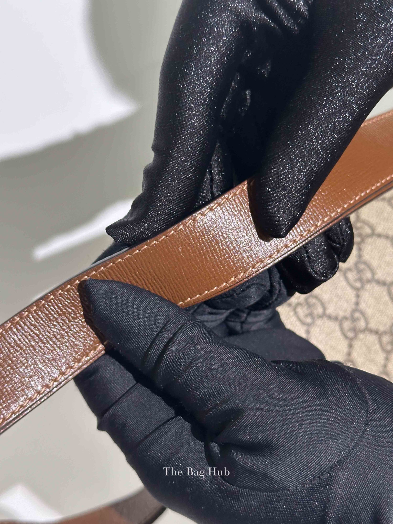 Gucci Brown GG Supreme Canvas Horsebit 1955 Medium Shoulder Bag