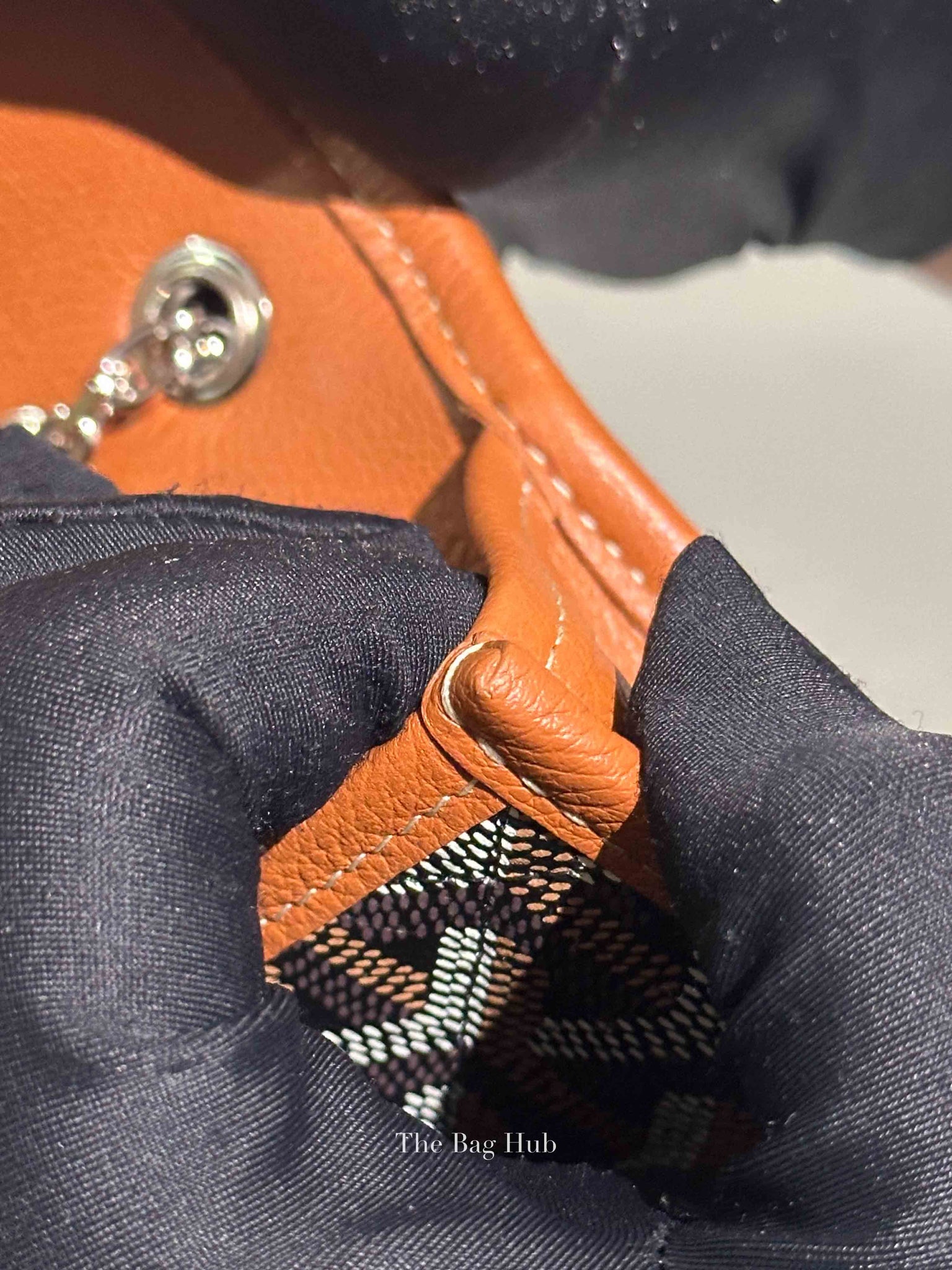 Goyard Black/Tan Canvas Alexander III Bag