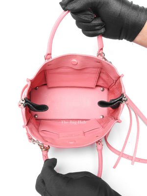 Balenciaga Pink Leather Mini Metallic Edge Papier A4 Tote Bag