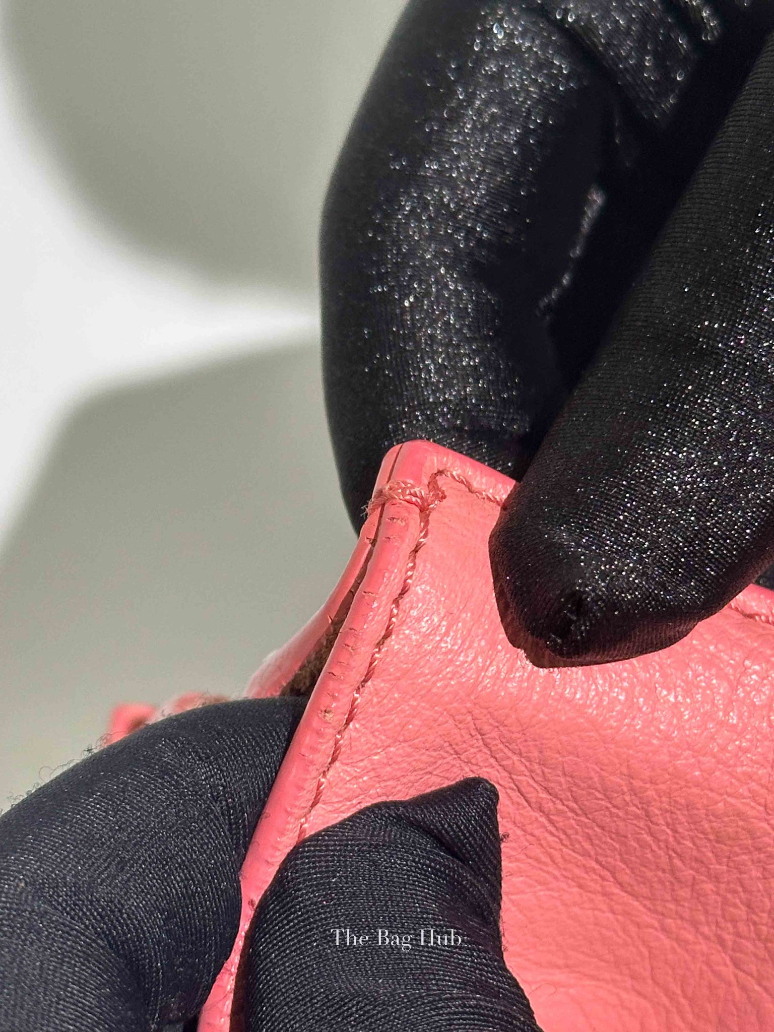 Balenciaga Pink Leather Mini Metallic Edge Papier A4 Tote Bag
