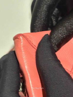Balenciaga Pink Leather Mini Metallic Edge Papier A4 Tote Bag