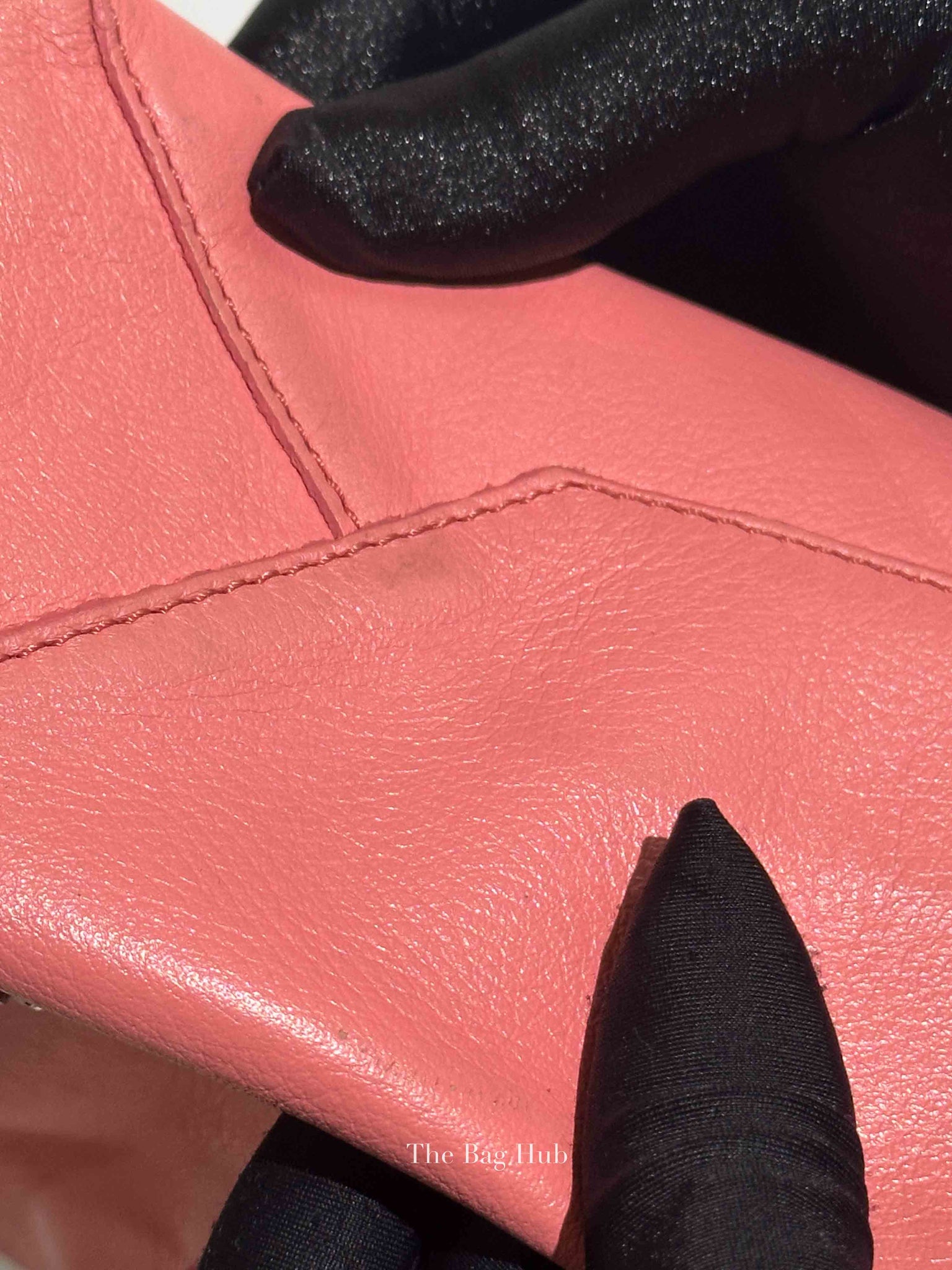 Balenciaga Pink Leather Mini Metallic Edge Papier A4 Tote Bag