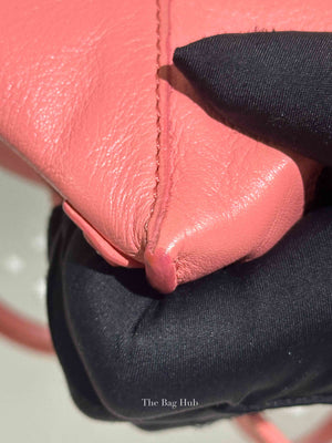 Balenciaga Pink Leather Mini Metallic Edge Papier A4 Tote Bag