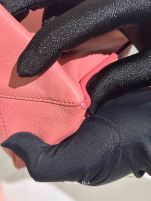 Balenciaga Pink Leather Mini Metallic Edge Papier A4 Tote Bag