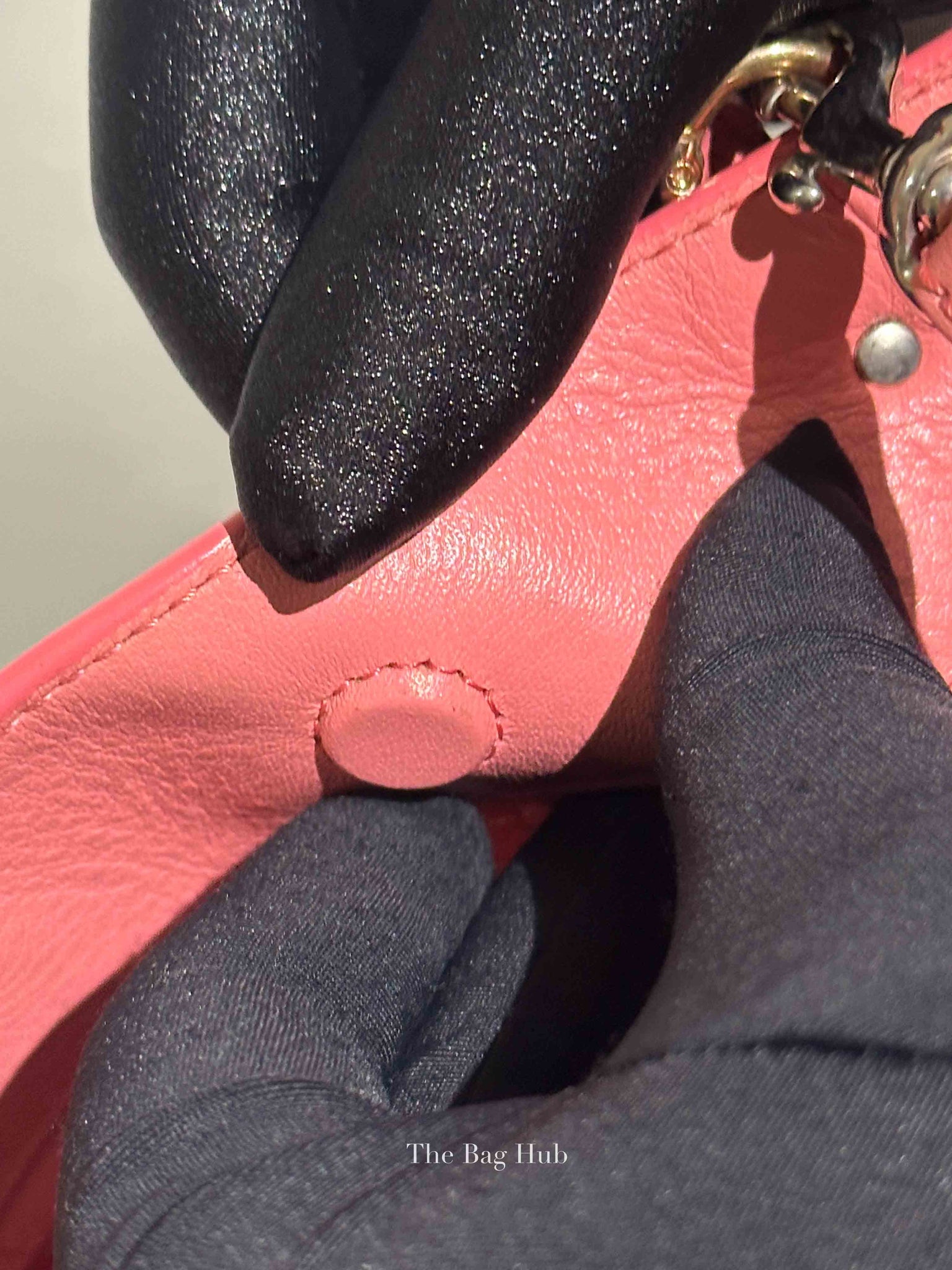 Balenciaga Pink Leather Mini Metallic Edge Papier A4 Tote Bag
