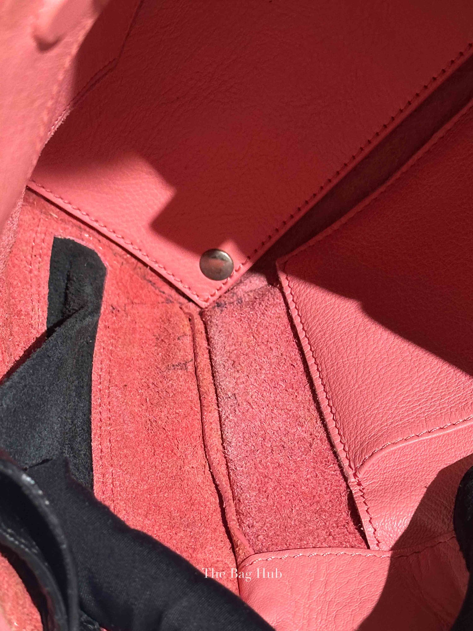 Balenciaga Pink Leather Mini Metallic Edge Papier A4 Tote Bag