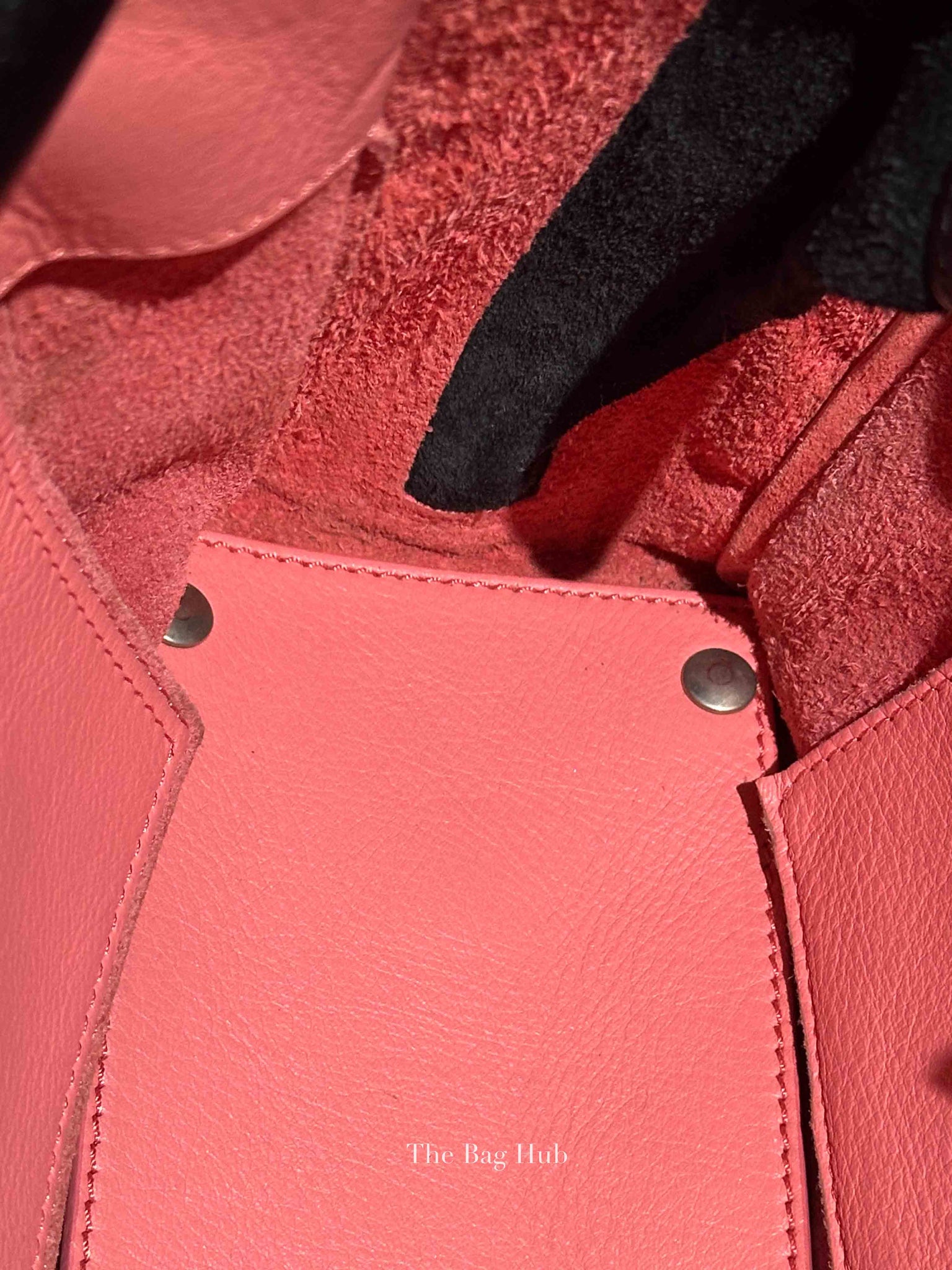 Balenciaga Pink Leather Mini Metallic Edge Papier A4 Tote Bag