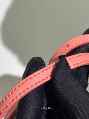 Balenciaga Pink Leather Mini Metallic Edge Papier A4 Tote Bag