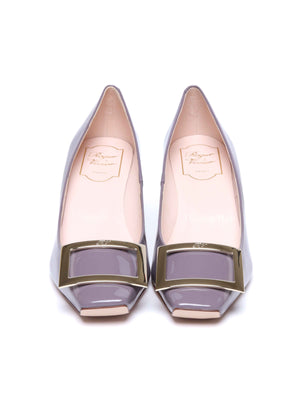Roger Vivier Purple Patent Leather Trompette Pumps 70 Size 38