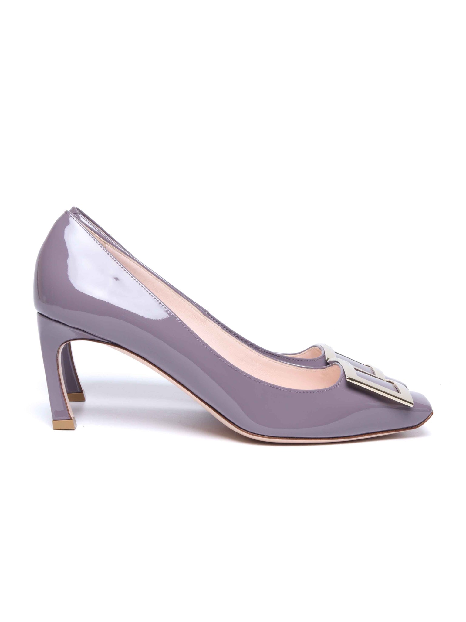 Roger Vivier Purple Patent Leather Trompette Pumps 70 Size 38