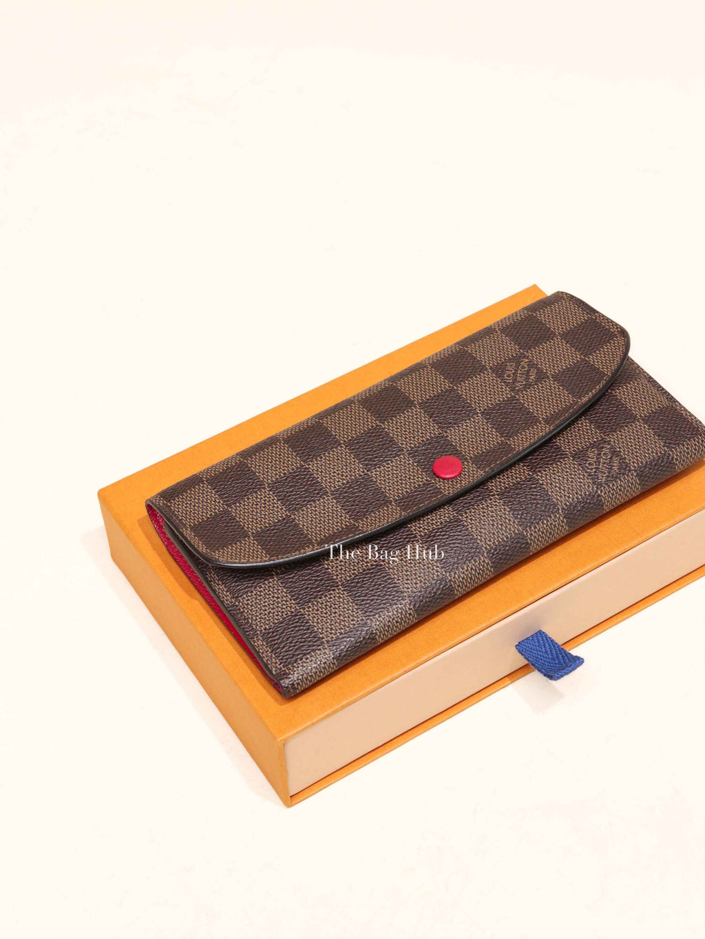 Louis Vuitton Damier Ebene Canvas Emilie Wallet