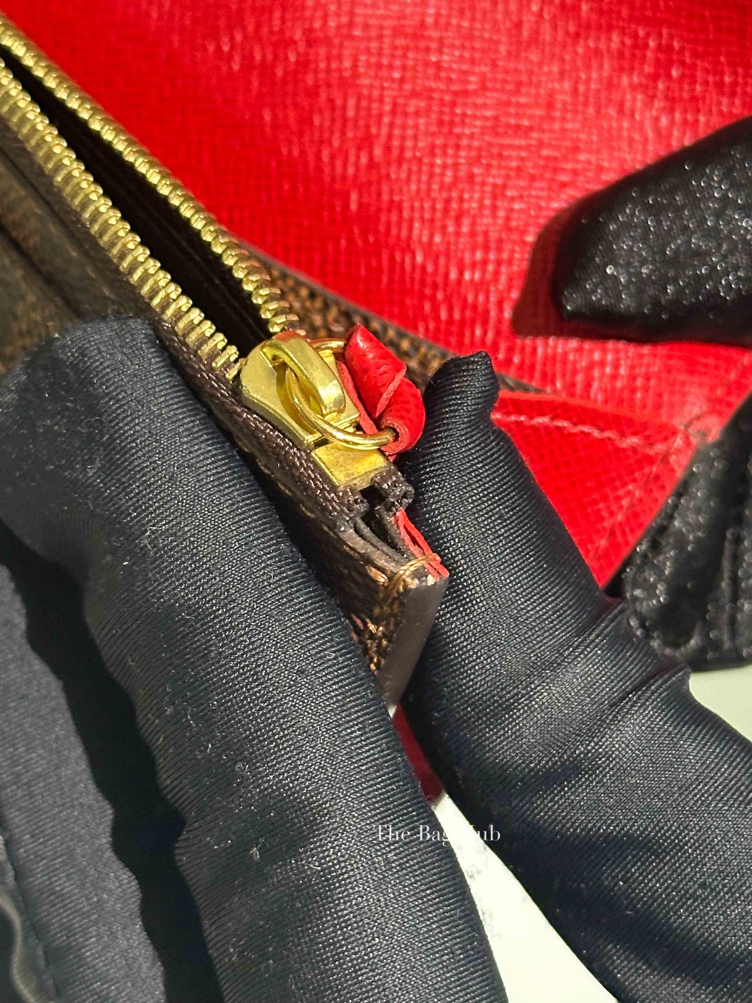 Louis Vuitton Damier Ebene Canvas Emilie Wallet