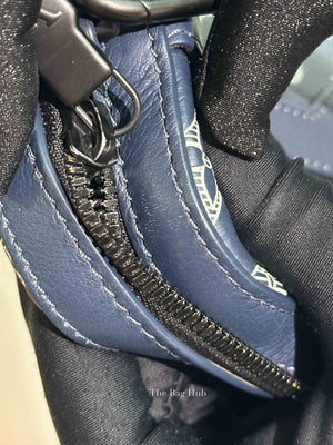 Louis Vuitton Navy Blue Monogram Shadow Leather Trio Messenger Bag