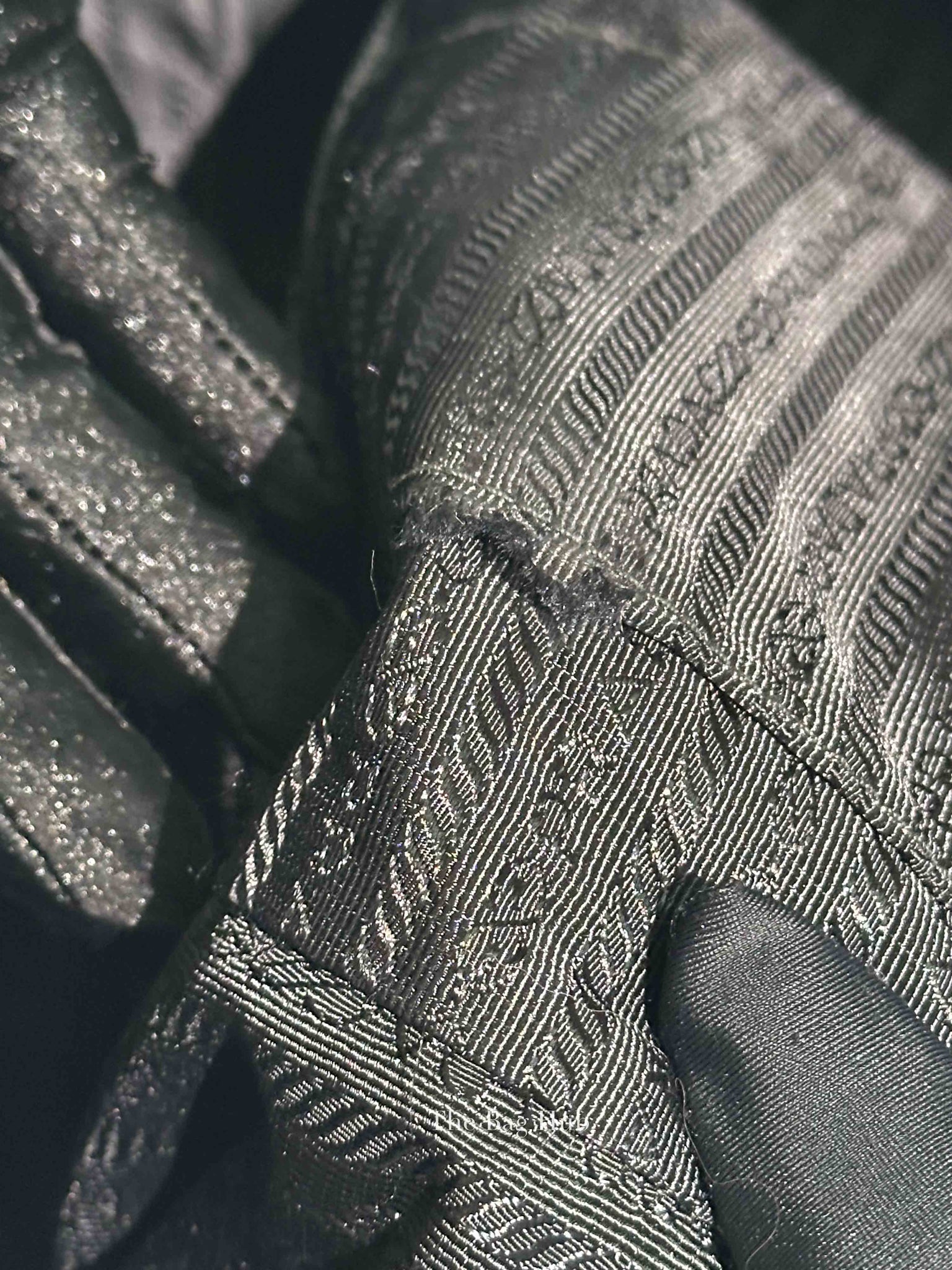 Prada Black Nylon Tessuto Impuntu Quilted Shoulder Bag