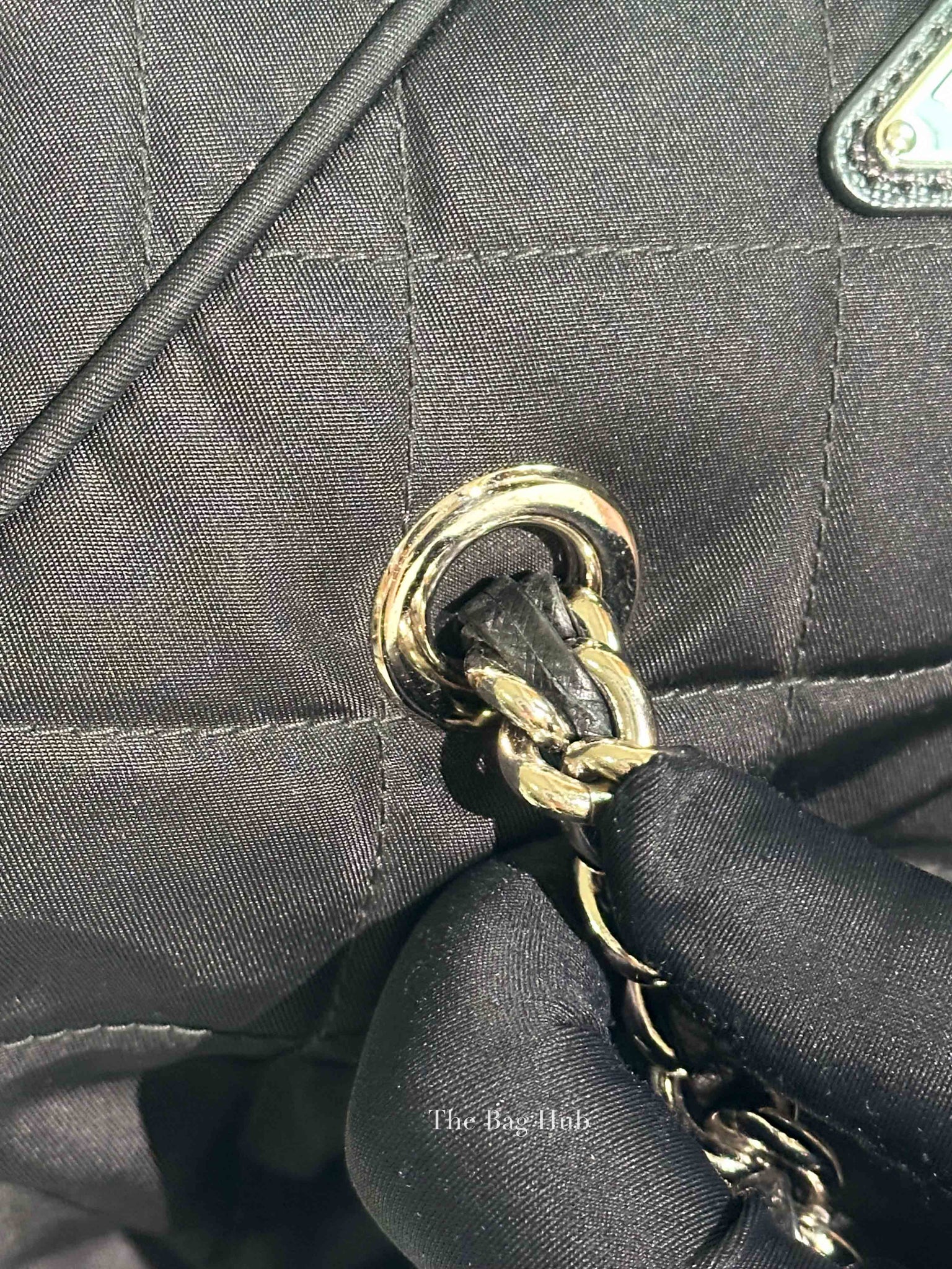 Prada Black Nylon Tessuto Impuntu Quilted Shoulder Bag