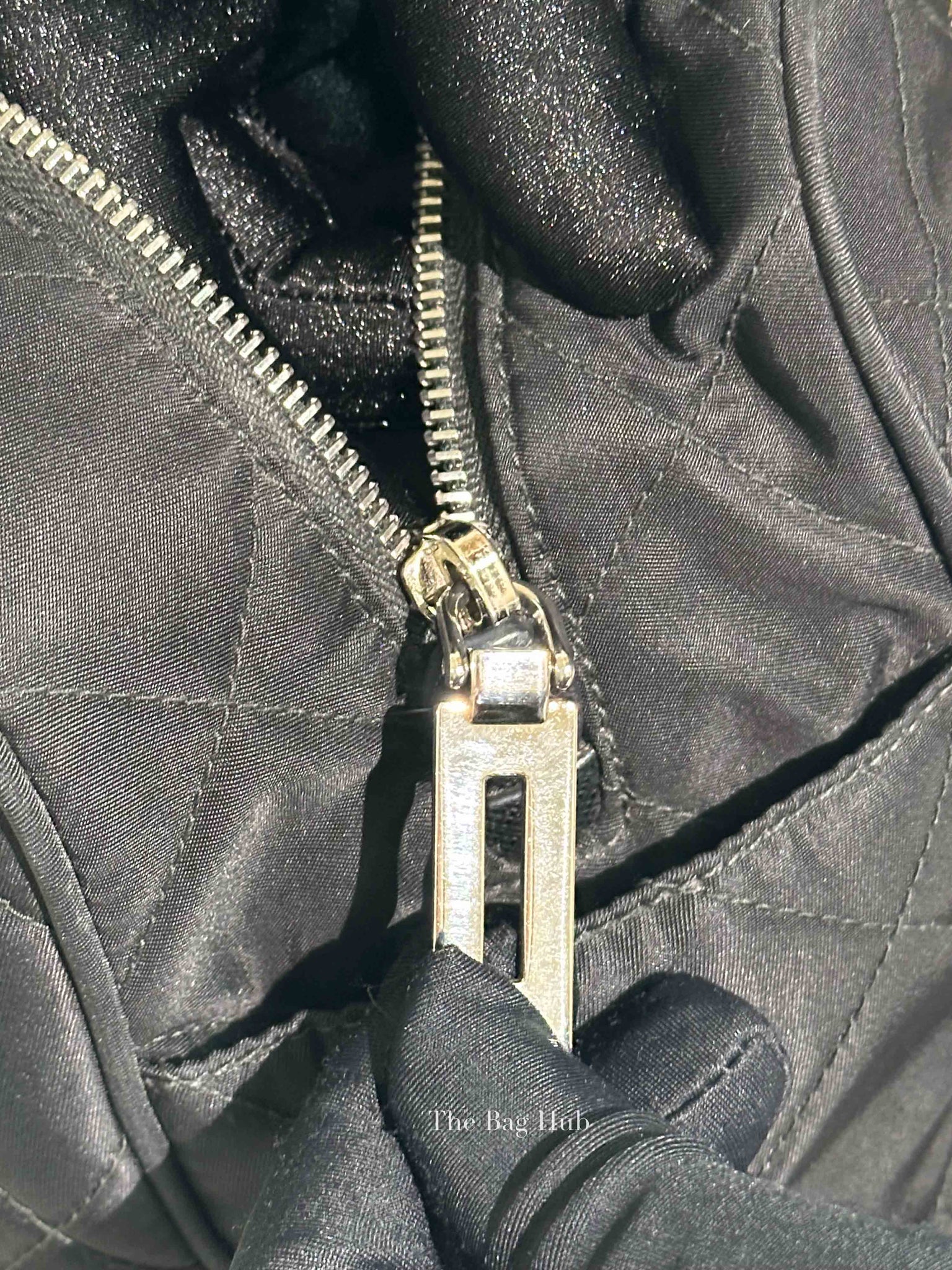 Prada Black Nylon Tessuto Impuntu Quilted Shoulder Bag