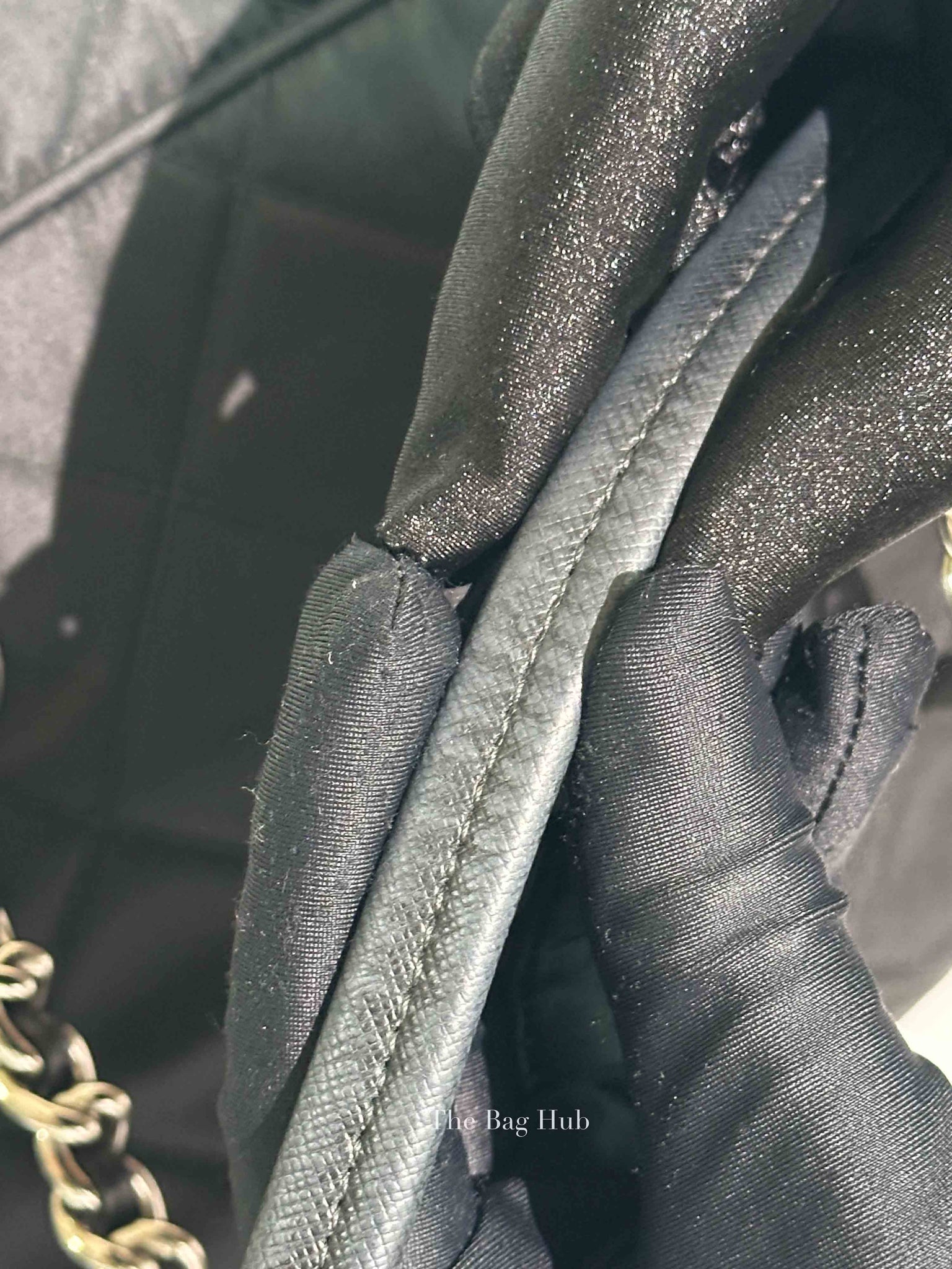 Prada Black Nylon Tessuto Impuntu Quilted Shoulder Bag