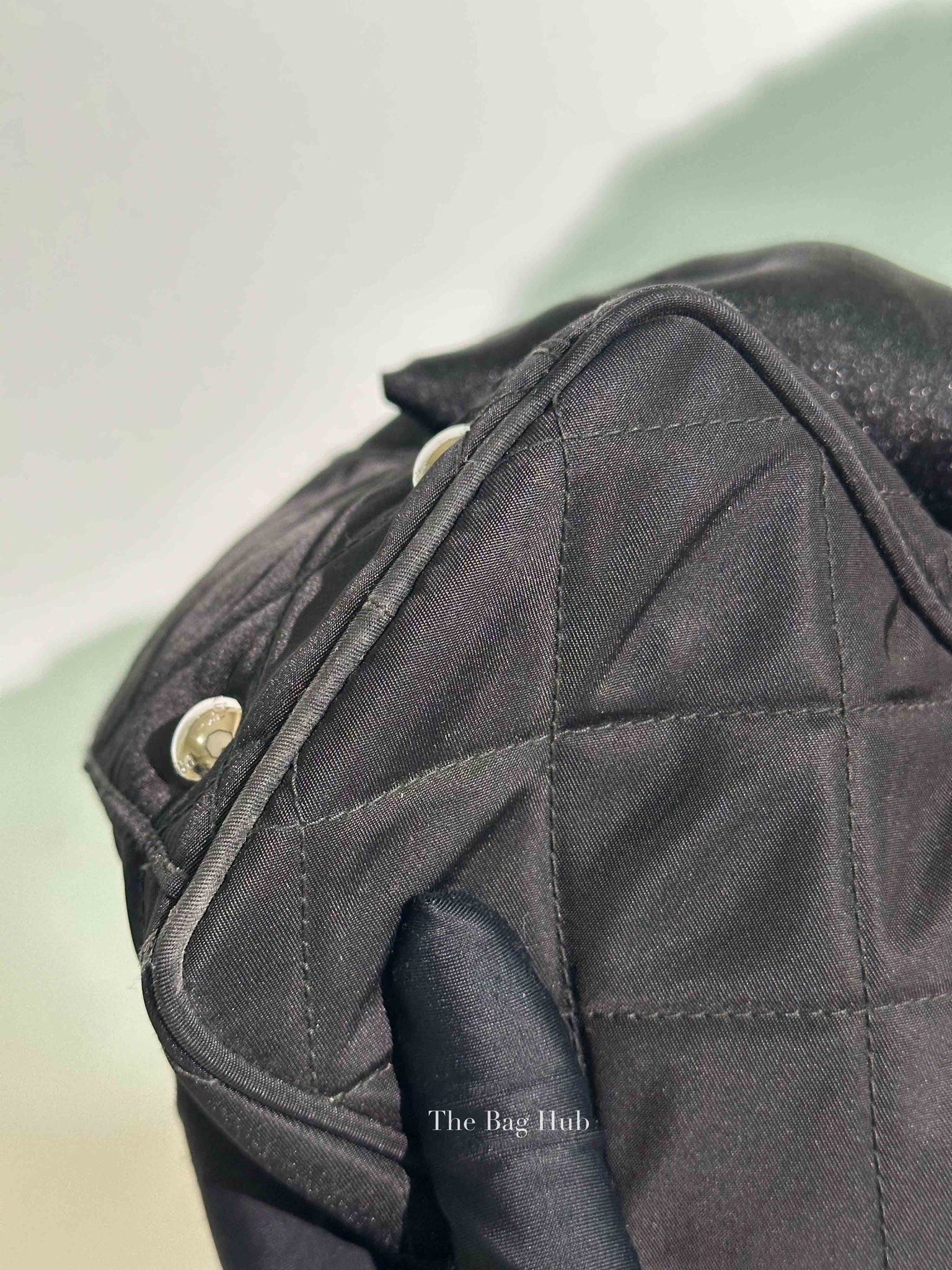 Prada Black Nylon Tessuto Impuntu Quilted Shoulder Bag