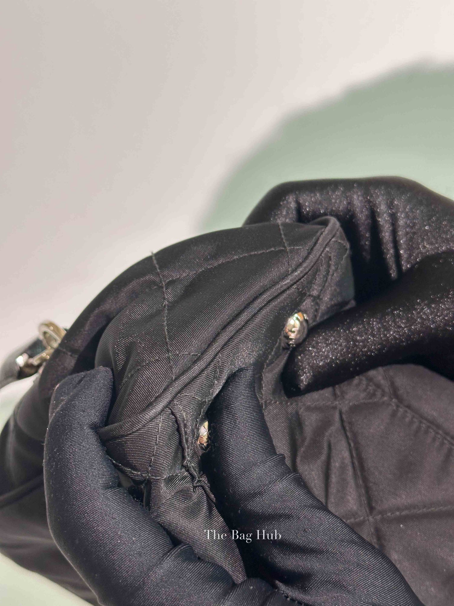Prada Black Nylon Tessuto Impuntu Quilted Shoulder Bag
