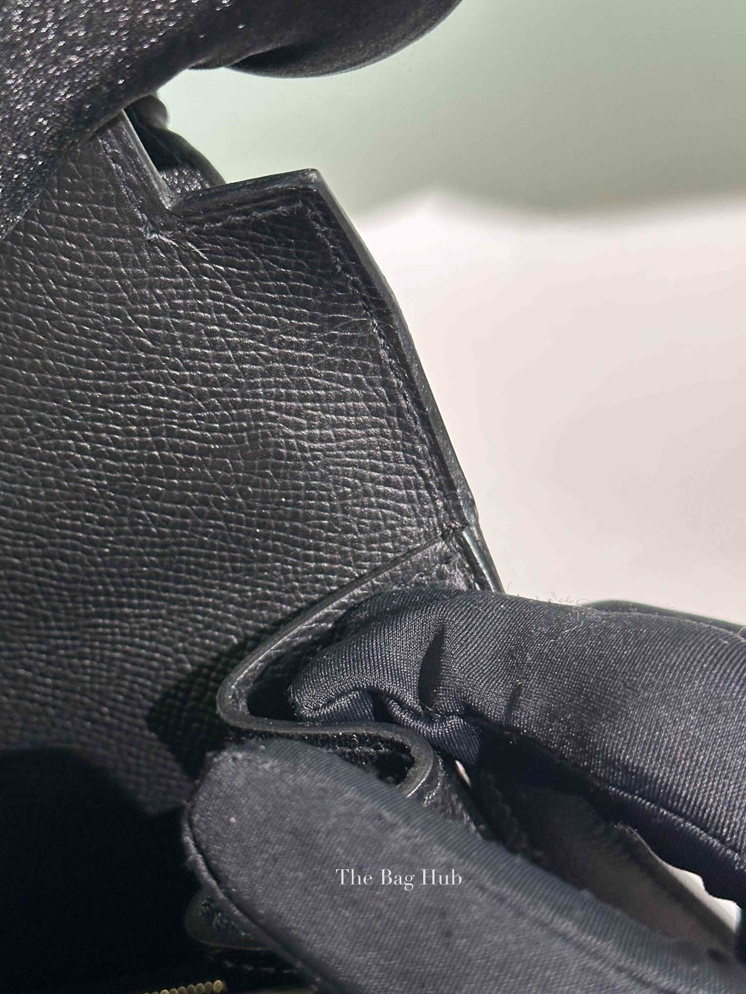 Hermes Noir Epsom Leather Kelly Sellier 35 GHW