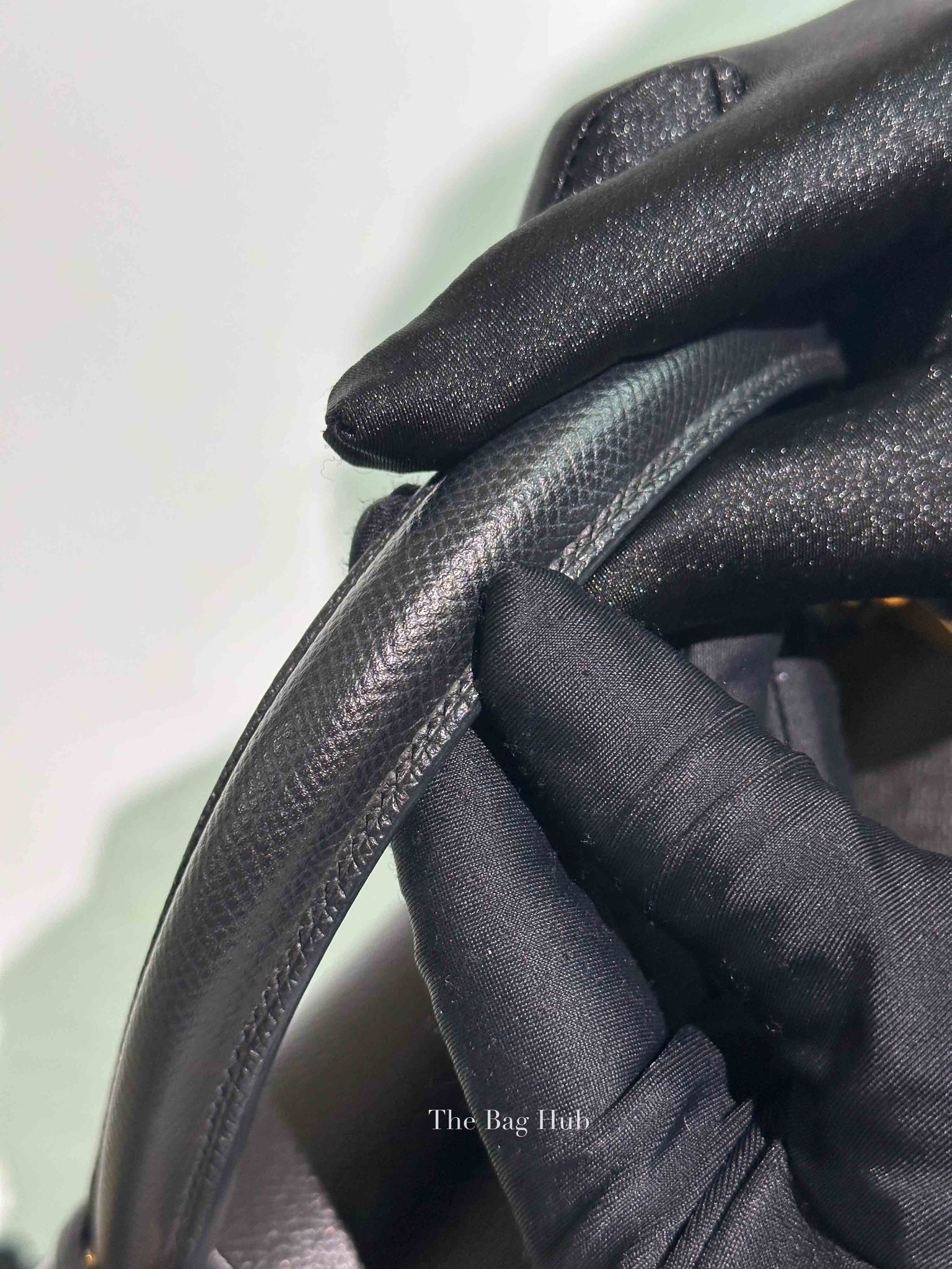 Hermes Noir Epsom Leather Kelly Sellier 35 GHW