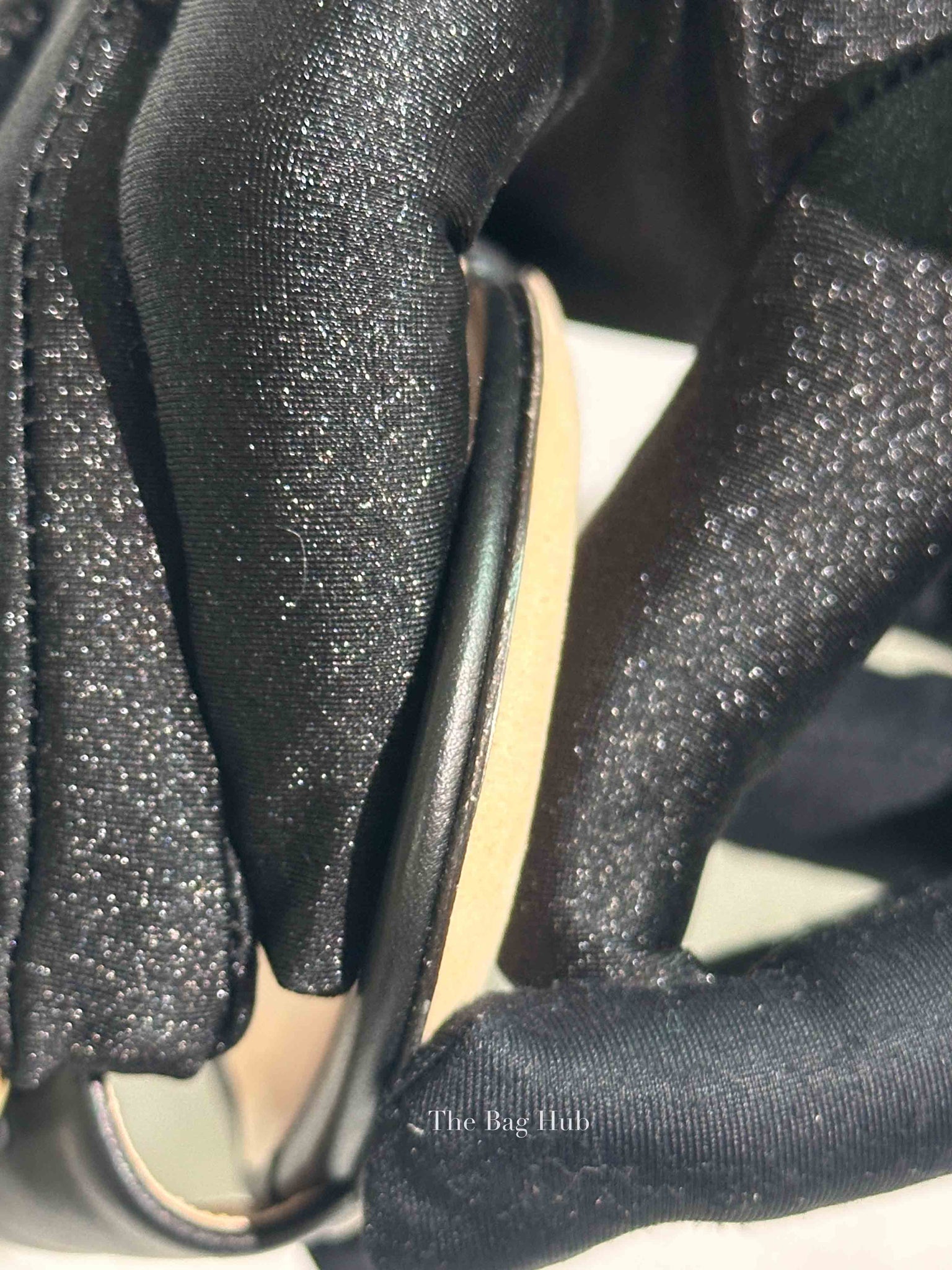Gucci Black Leather Horsebit Block Heel Sandals Size 38