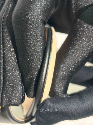 Gucci Black Leather Horsebit Block Heel Sandals Size 38