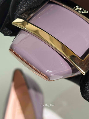 Roger Vivier Purple Patent Leather Trompette Pumps 70 Size 38