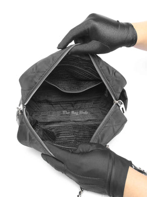 Prada Black Nylon Tessuto Impuntu Quilted Shoulder Bag