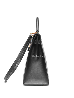 Hermes Noir Epsom Leather Kelly Sellier 35 GHW