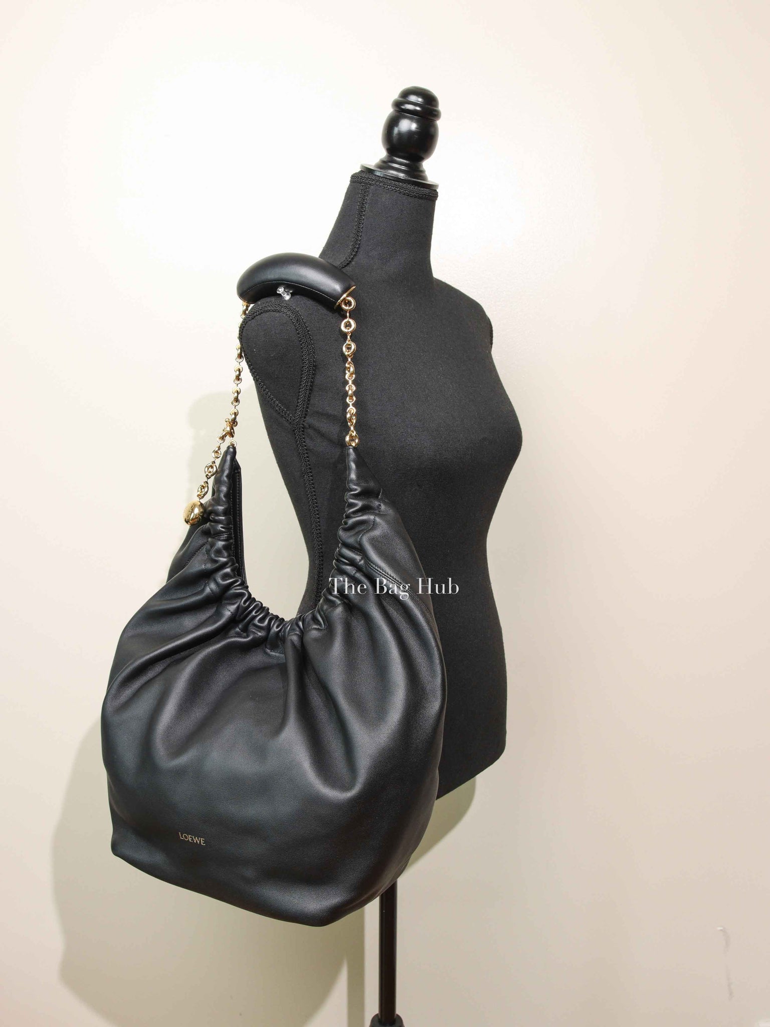 Loewe Black Nappa Lambskin Squeeze Small Bag