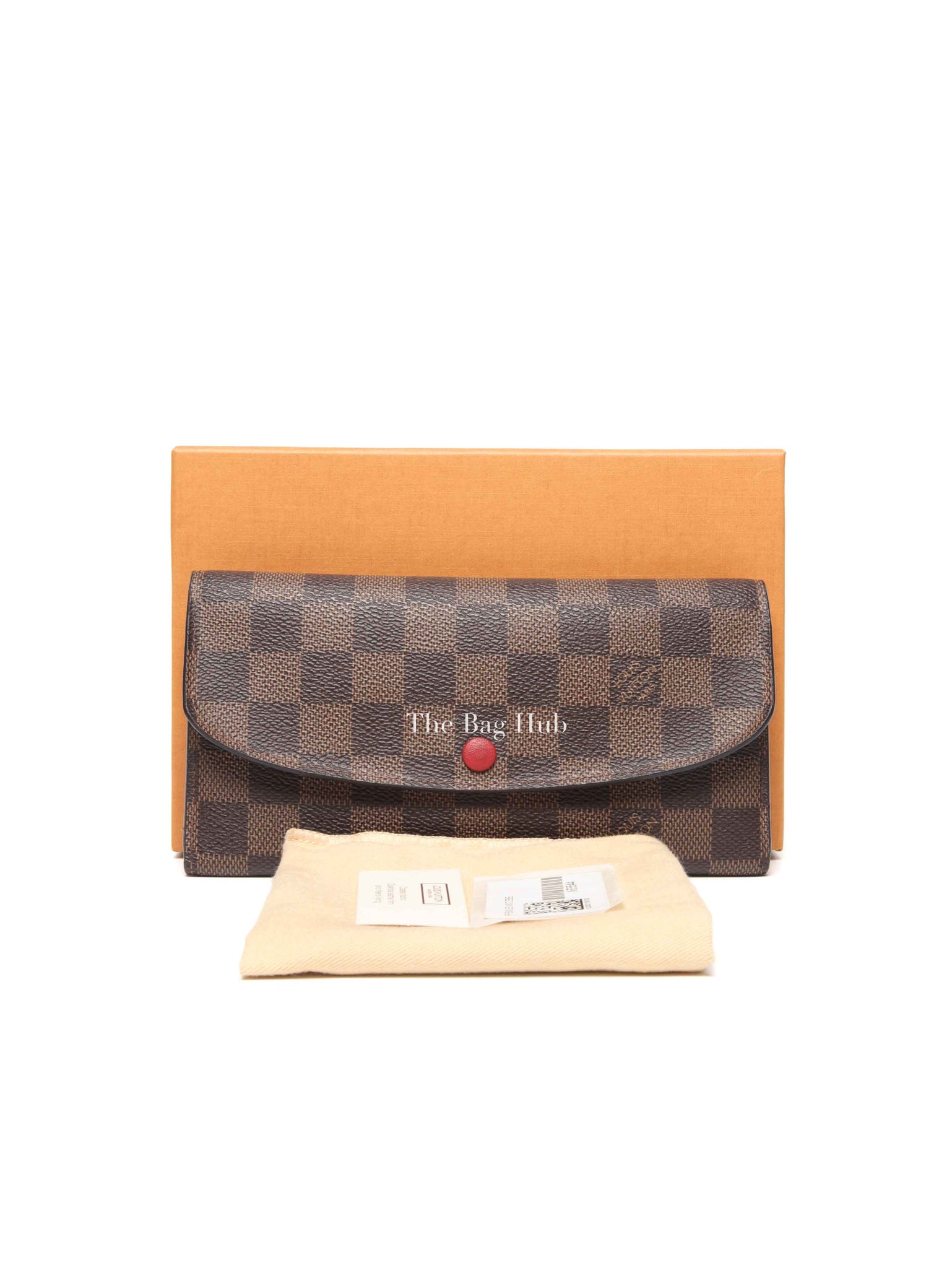 Louis Vuitton Damier Ebene Canvas Emilie Wallet