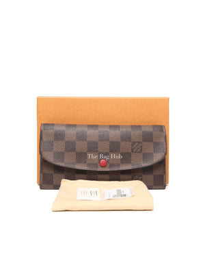 Louis Vuitton Damier Ebene Canvas Emilie Wallet