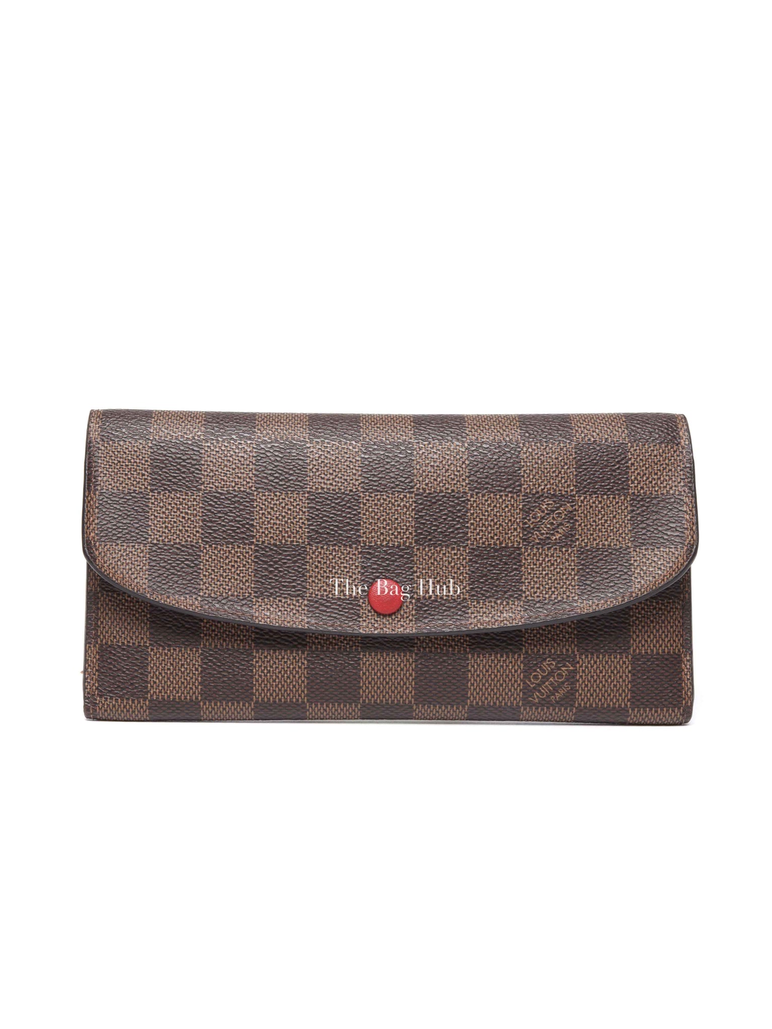 Louis Vuitton Damier Ebene Canvas Emilie Wallet
