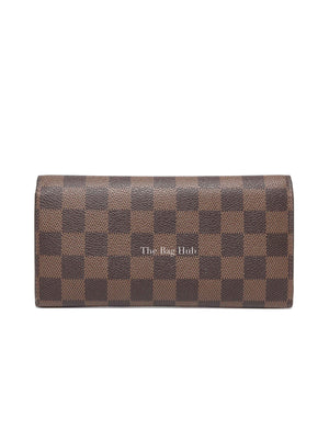 Louis Vuitton Damier Ebene Canvas Emilie Wallet
