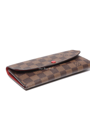Louis Vuitton Damier Ebene Canvas Emilie Wallet